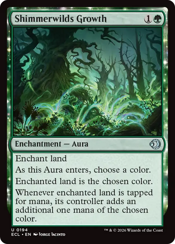 Shimmerwilds Growth — Lorwyn Eclipsed — Magic: The Gathering