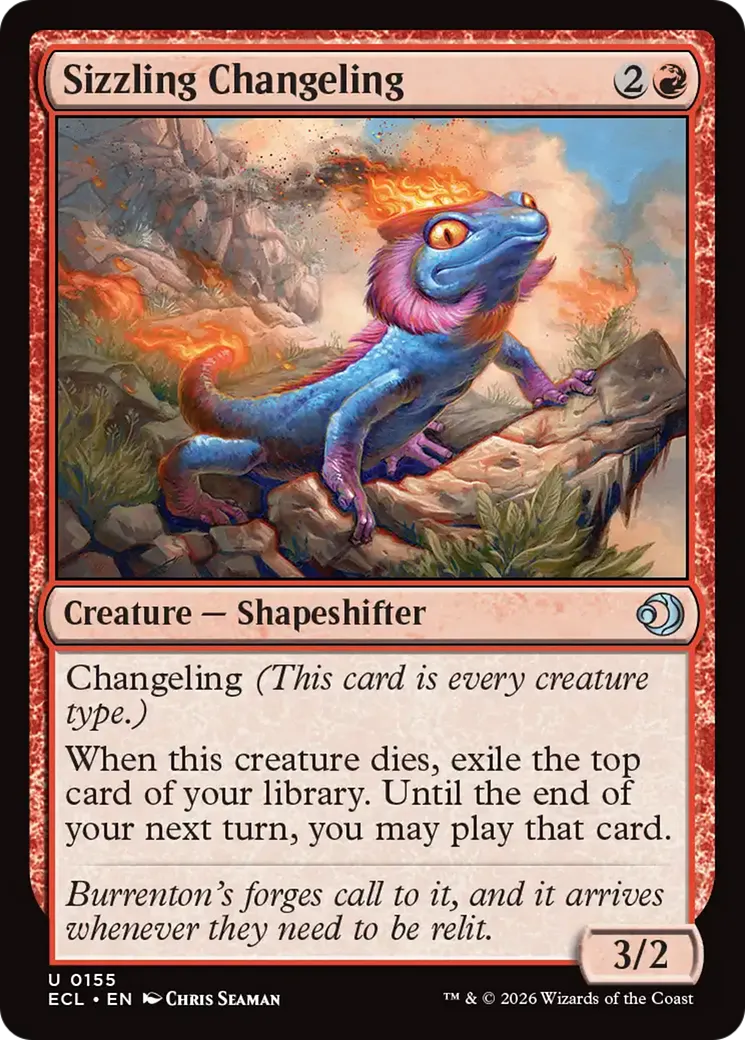 Sizzling Changeling — Lorwyn Eclipsed — Magic: The Gathering