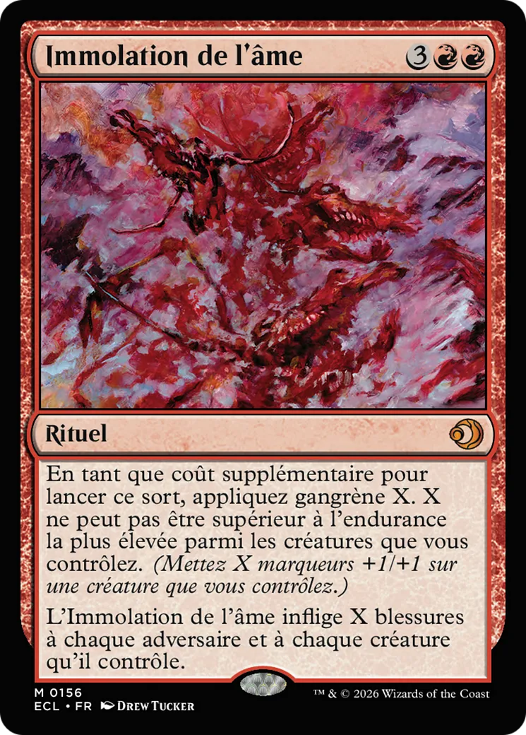 Immolation de l'âme — Lorwyn Eclipsed — Magic: The Gathering