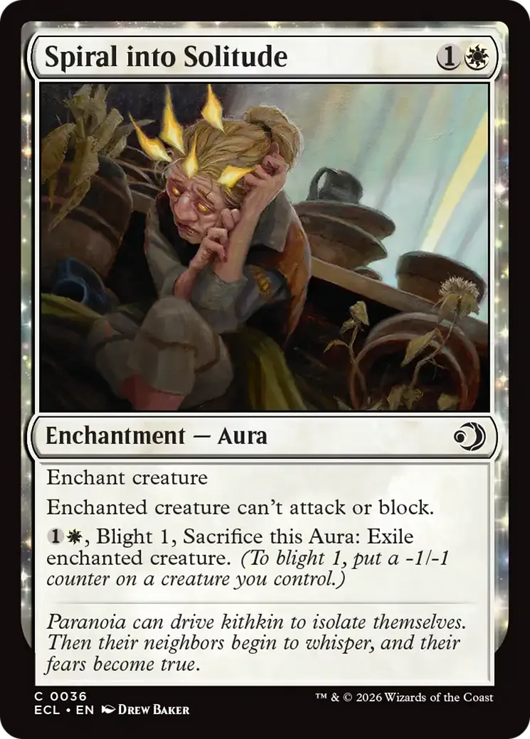 Sombrer dans la solitude — Lorwyn Eclipsed — Magic: The Gathering