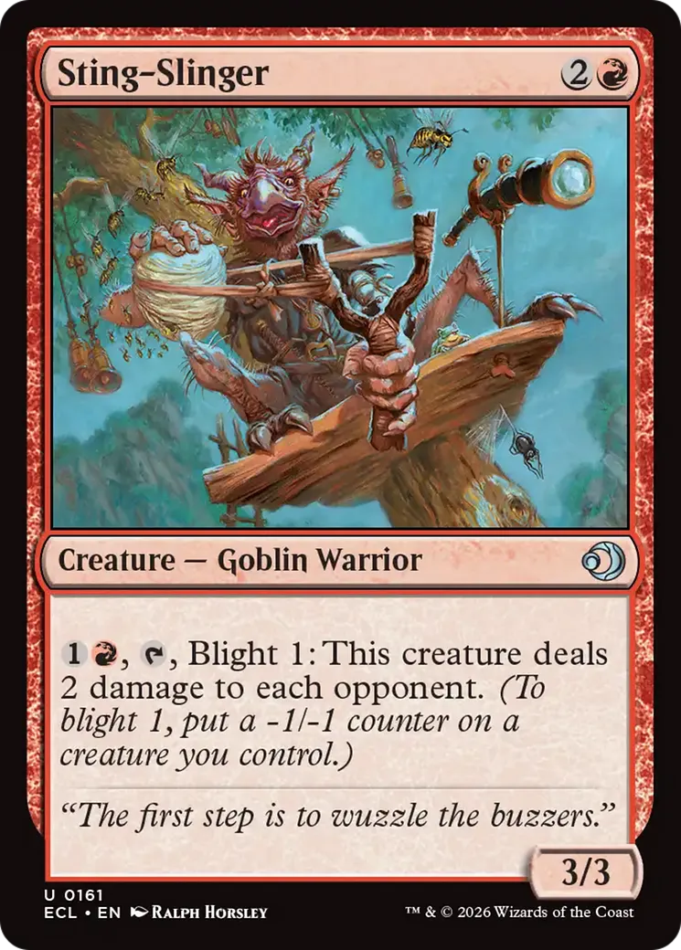 Sting-Slinger — Lorwyn Eclipsed — Magic: The Gathering