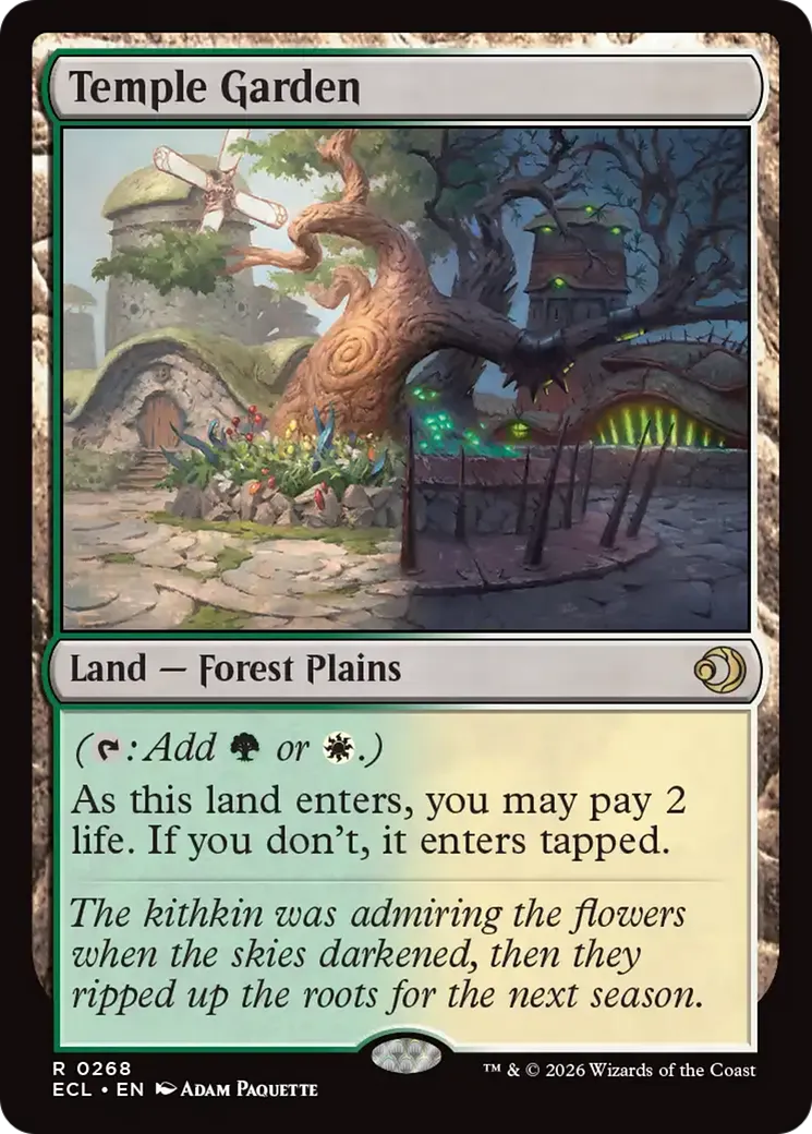 Jardin du temple — Lorwyn Eclipsed — Magic: The Gathering