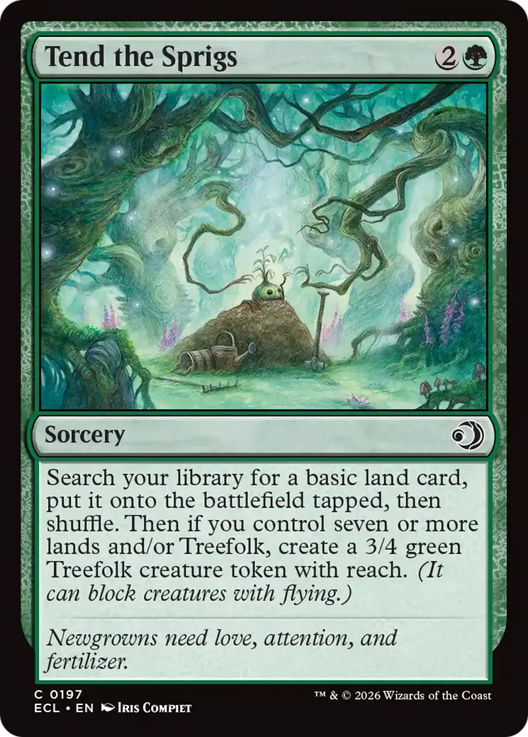 Tend the Sprigs — Lorwyn Eclipsed — Magic: The Gathering