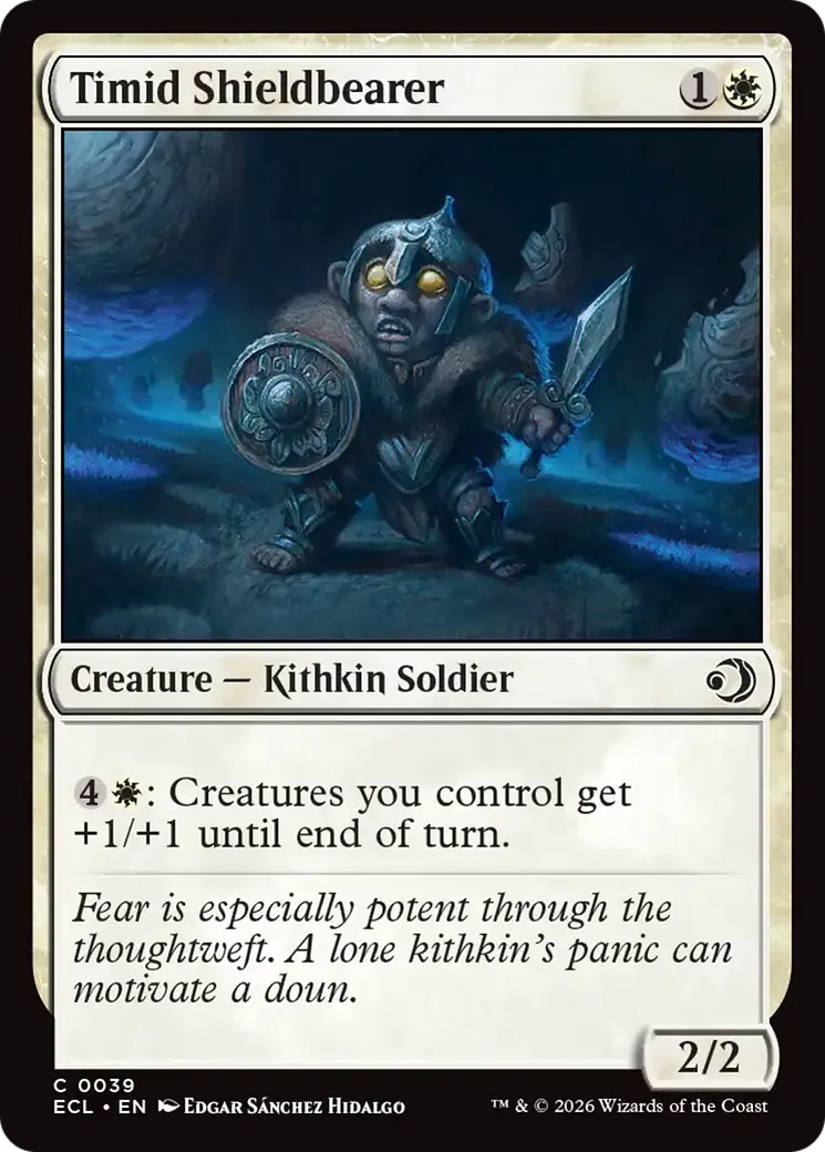 Timid Shieldbearer — Lorwyn Eclipsed — Magic: The Gathering