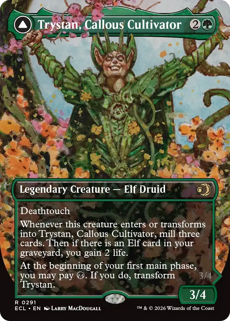 Trystan, Callous Cultivator // Trystan, Penitent Culler — Lorwyn Eclipsed — Magic: The Gathering