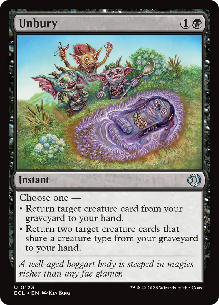 Unbury — Lorwyn Eclipsed — Magic: The Gathering