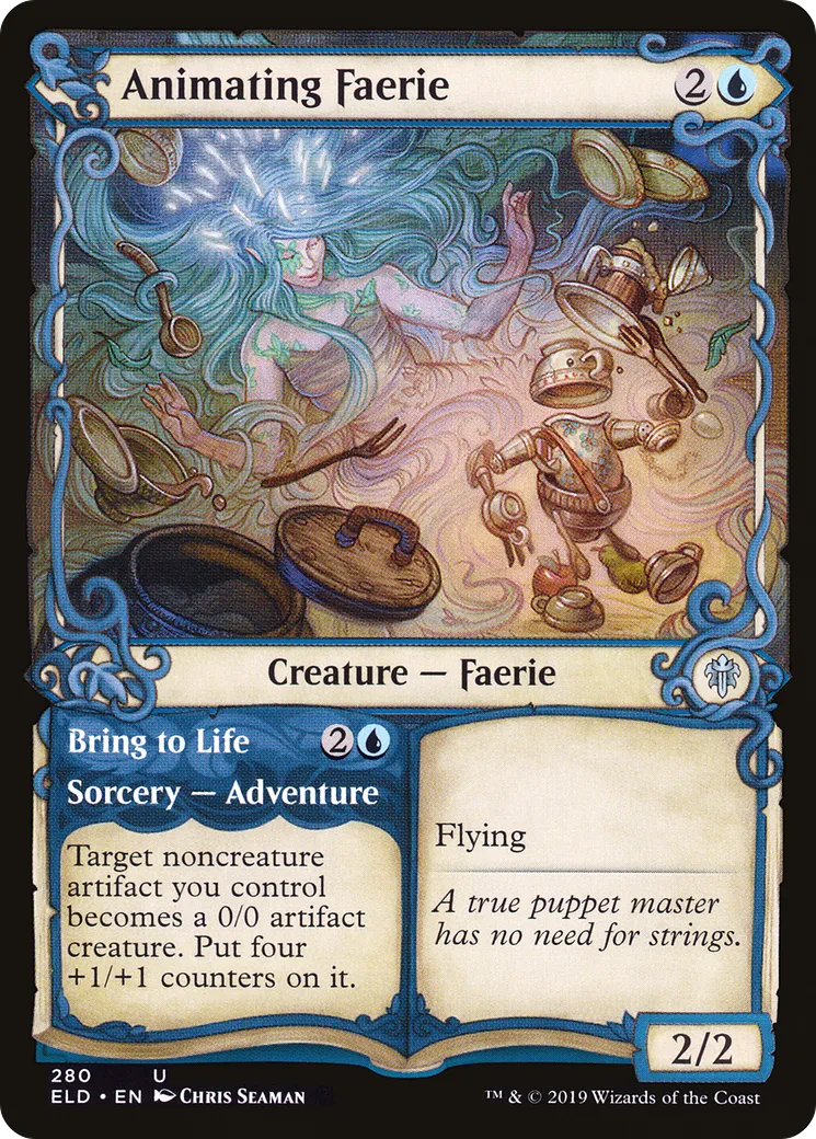 Animating Faerie // Bring to Life — Throne of Eldraine — Magic: The Gathering