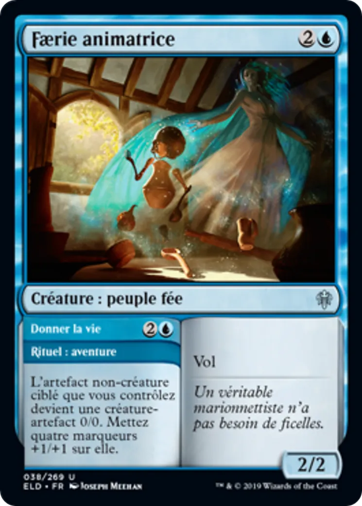 Faerie animatrice // Donner la vie — Throne of Eldraine — Magic: The Gathering