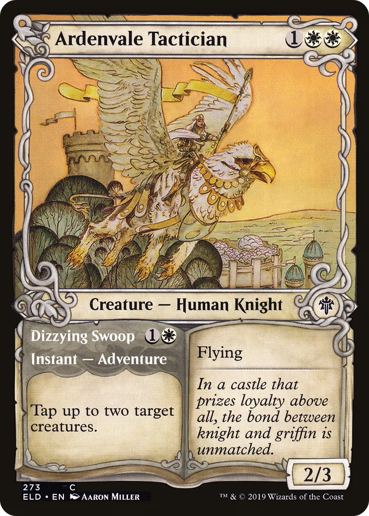 Tacticienne d'Ardenval // Voltige vertigineuse — Throne of Eldraine — Magic: The Gathering