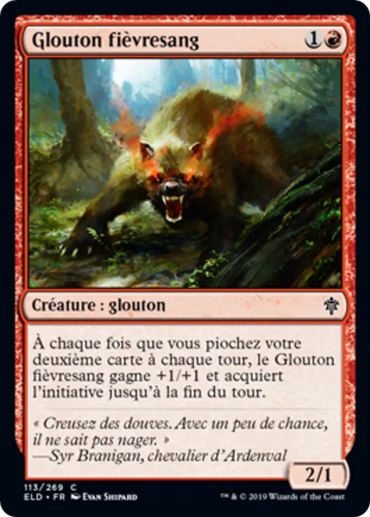 Glouton fièvresang — Throne of Eldraine — Magic: The Gathering