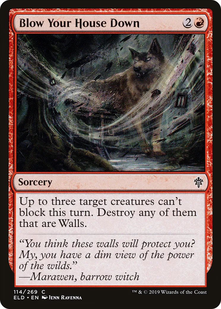 Blow Your House Down — Throne of Eldraine — Magic: The Gathering