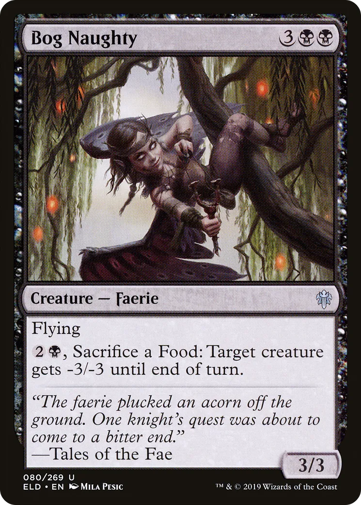 Bog Naughty — Throne of Eldraine — Magic: The Gathering
