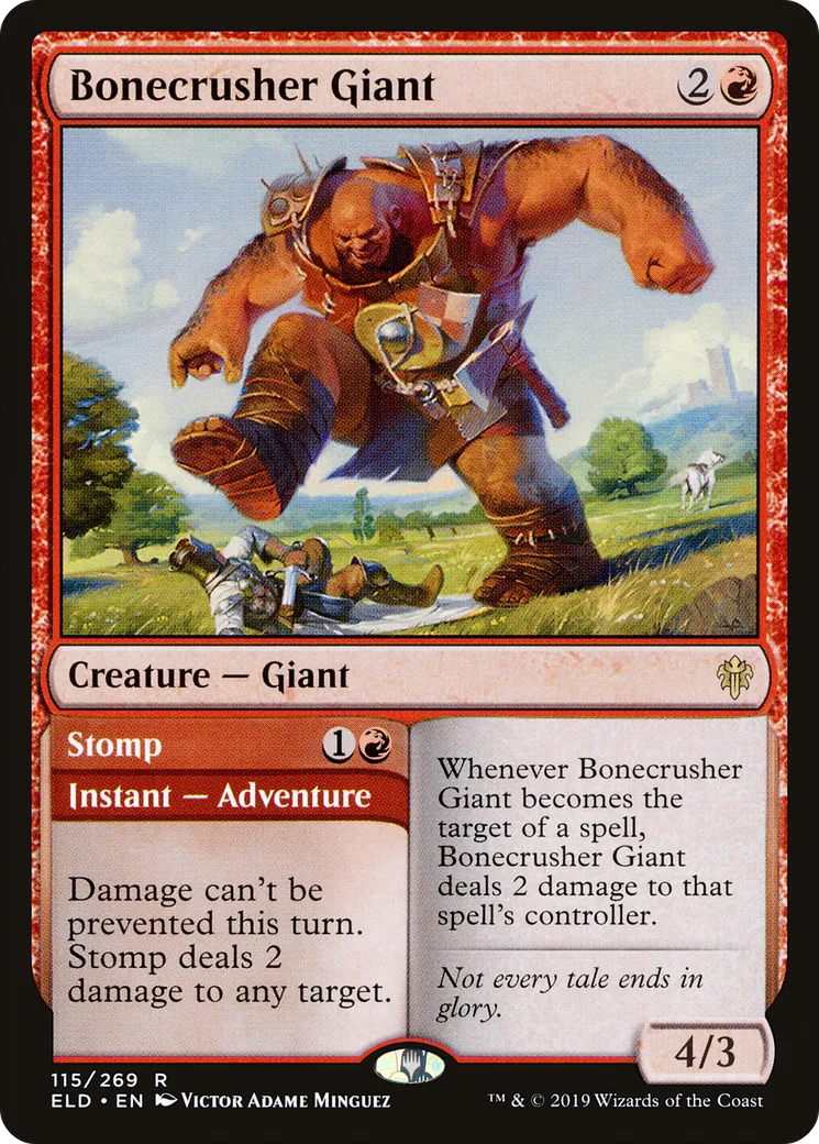 Bonecrusher Giant // Stomp — Throne of Eldraine — Magic: The Gathering