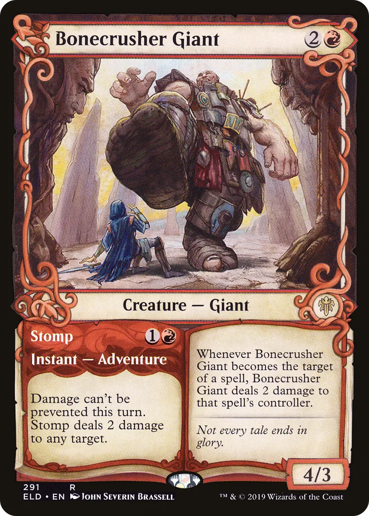 Géant craque-os // Piétineur — Throne of Eldraine — Magic: The Gathering