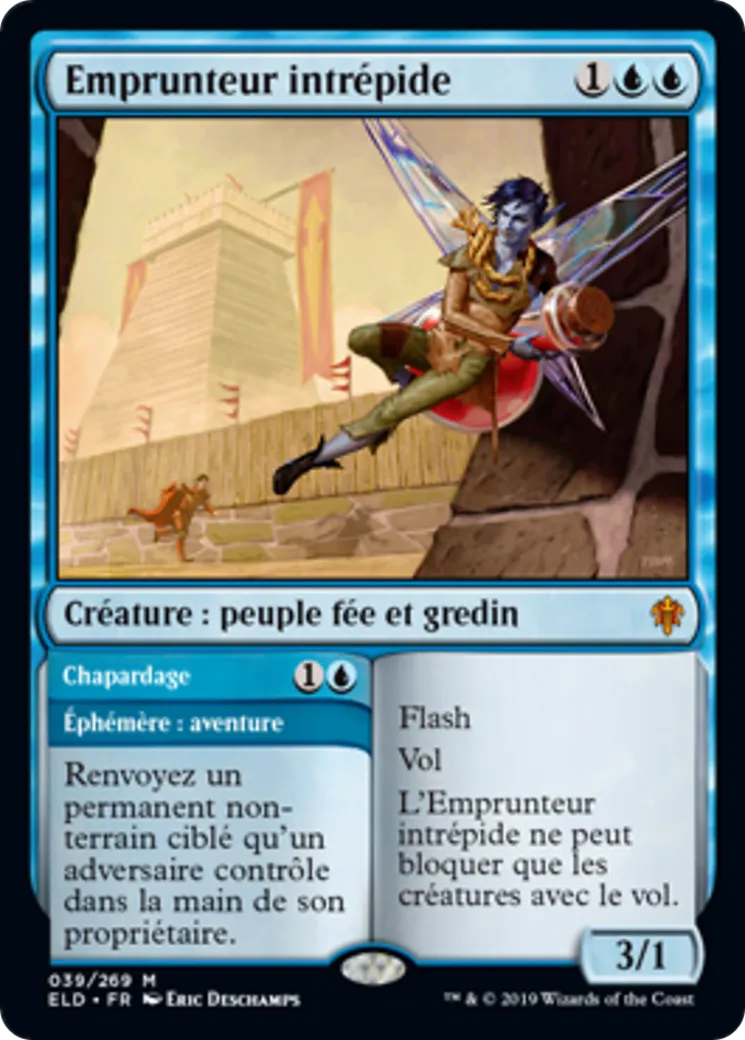 Emprunteur intrépide // Chapardage — Throne of Eldraine — Magic: The Gathering