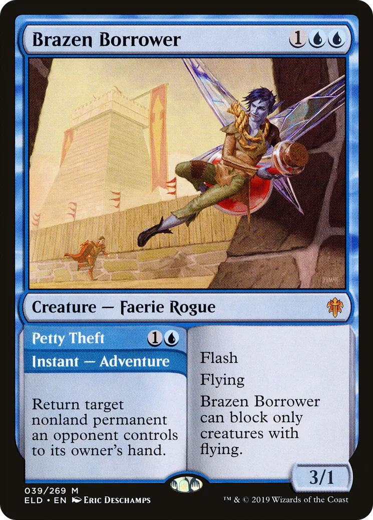 Brazen Borrower // Petty Theft — Throne of Eldraine — Magic: The Gathering