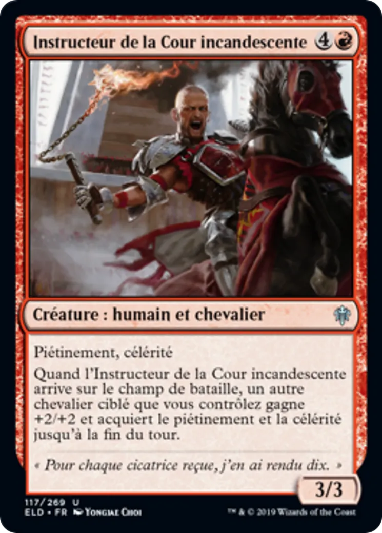 Instructeur de la Cour incandescente — Throne of Eldraine — Magic: The Gathering