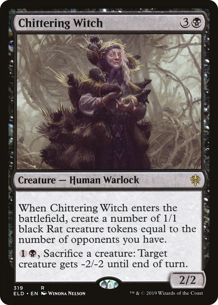 Chittering Witch — Throne of Eldraine — Magic: The Gathering