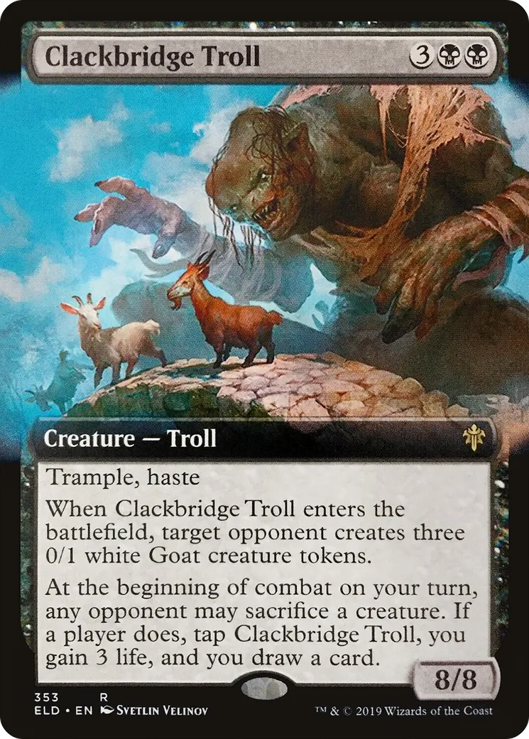 Clackbridge Troll — Throne of Eldraine — Magic: The Gathering