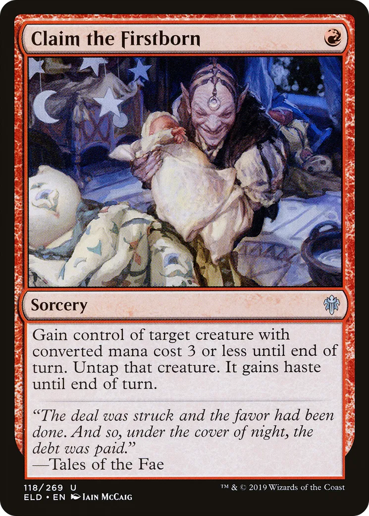 Claim the Firstborn — Throne of Eldraine — Magic: The Gathering