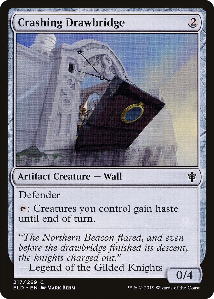 Crashing Drawbridge — Throne of Eldraine — Magic: The Gathering