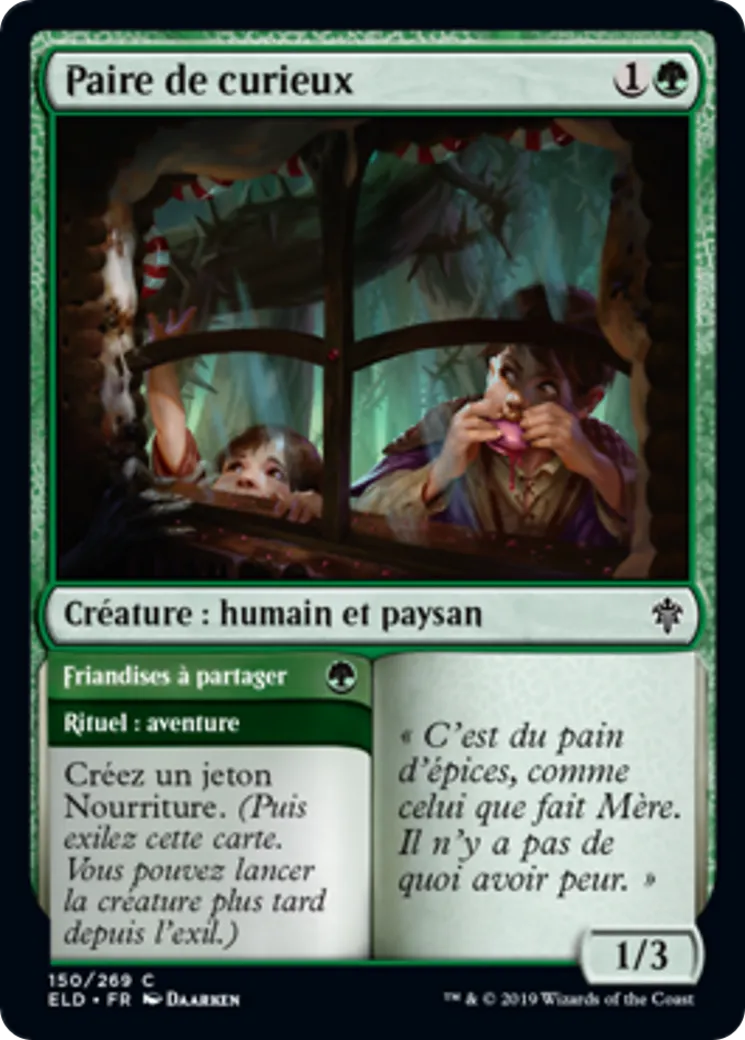 Paire de curieux // Friandises à partager — Throne of Eldraine — Magic: The Gathering