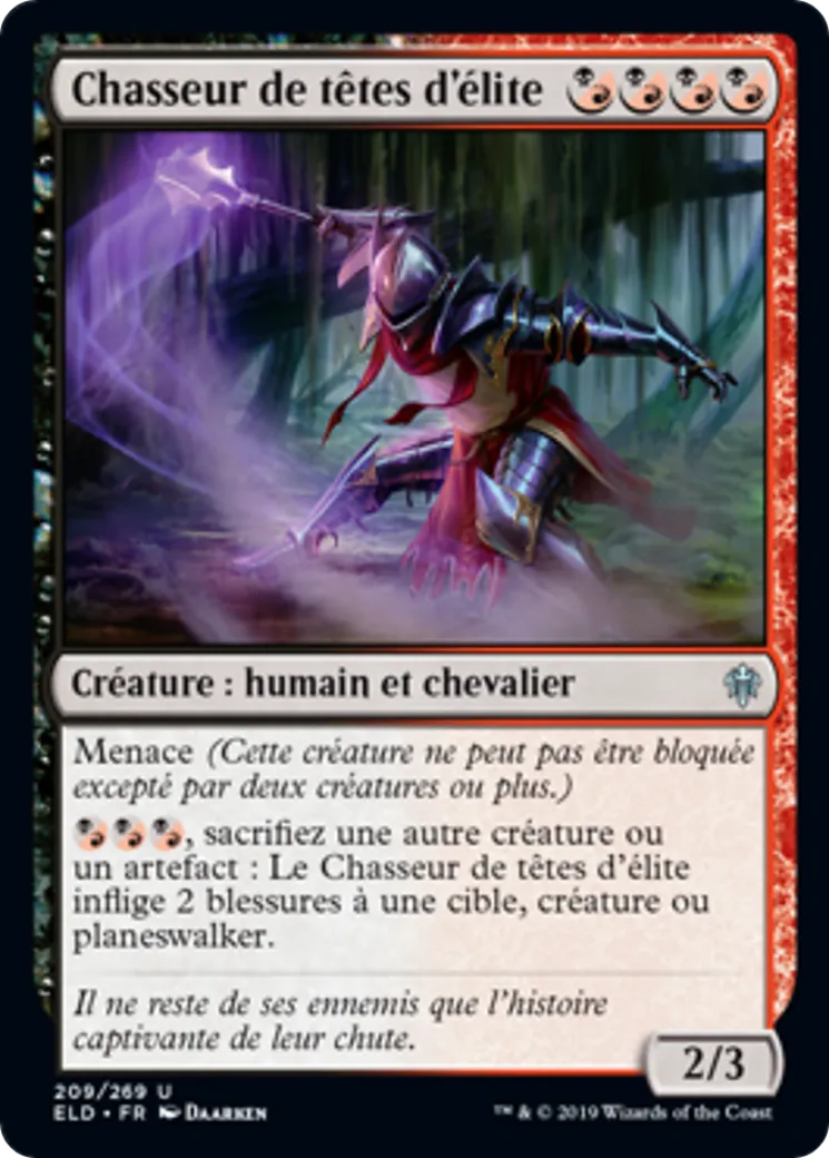 Chasseur de têtes d'élite — Throne of Eldraine — Magic: The Gathering