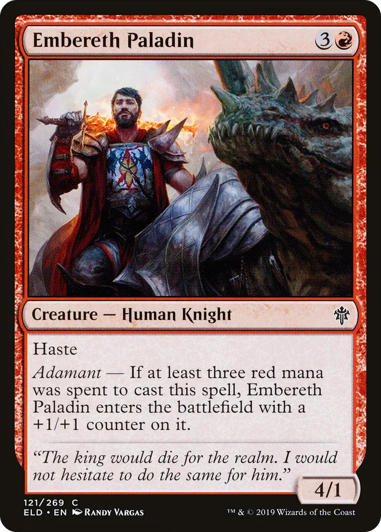 Embereth Paladin — Throne of Eldraine — Magic: The Gathering