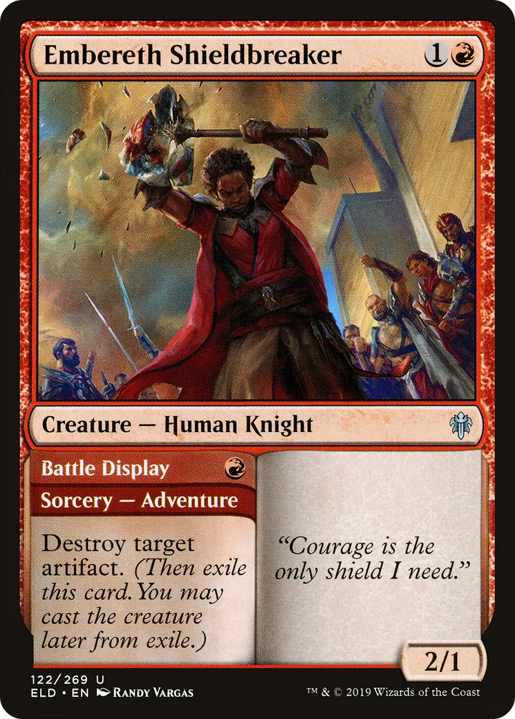 Embereth Shieldbreaker // Battle Display — Throne of Eldraine — Magic: The Gathering