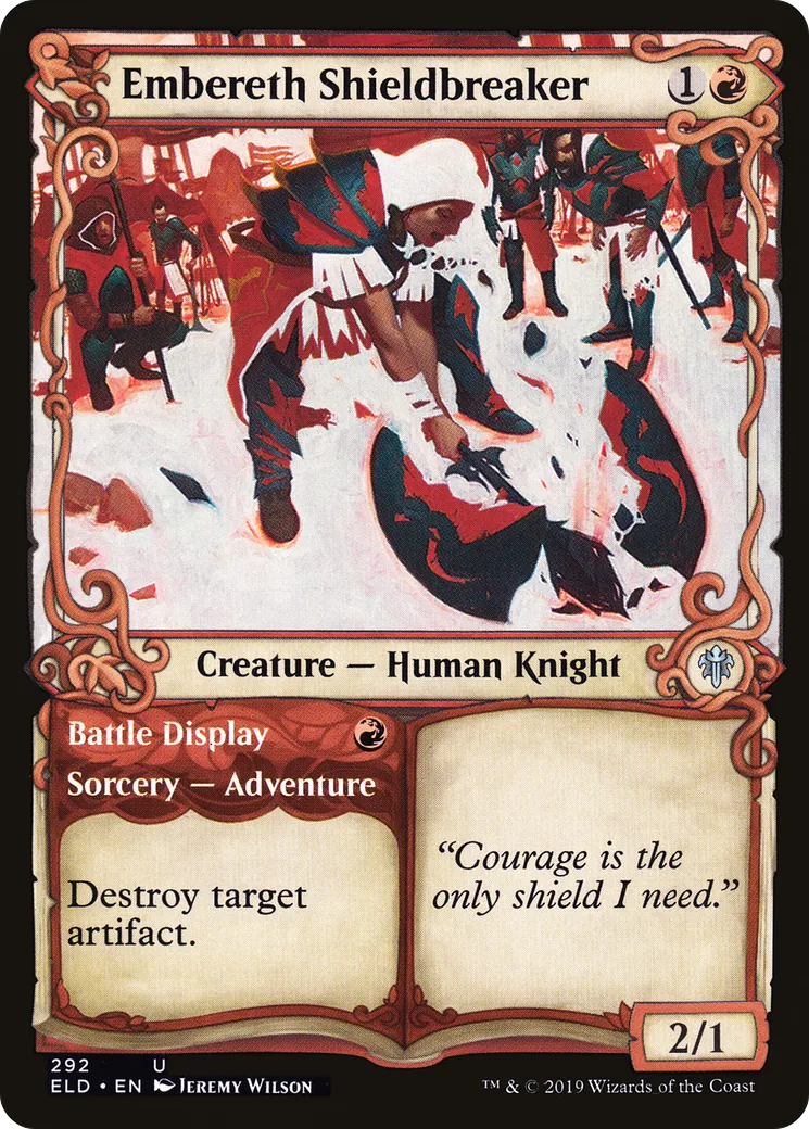 Brise-bouclier de Braisereth // Démonstration de combat — Throne of Eldraine — Magic: The Gathering