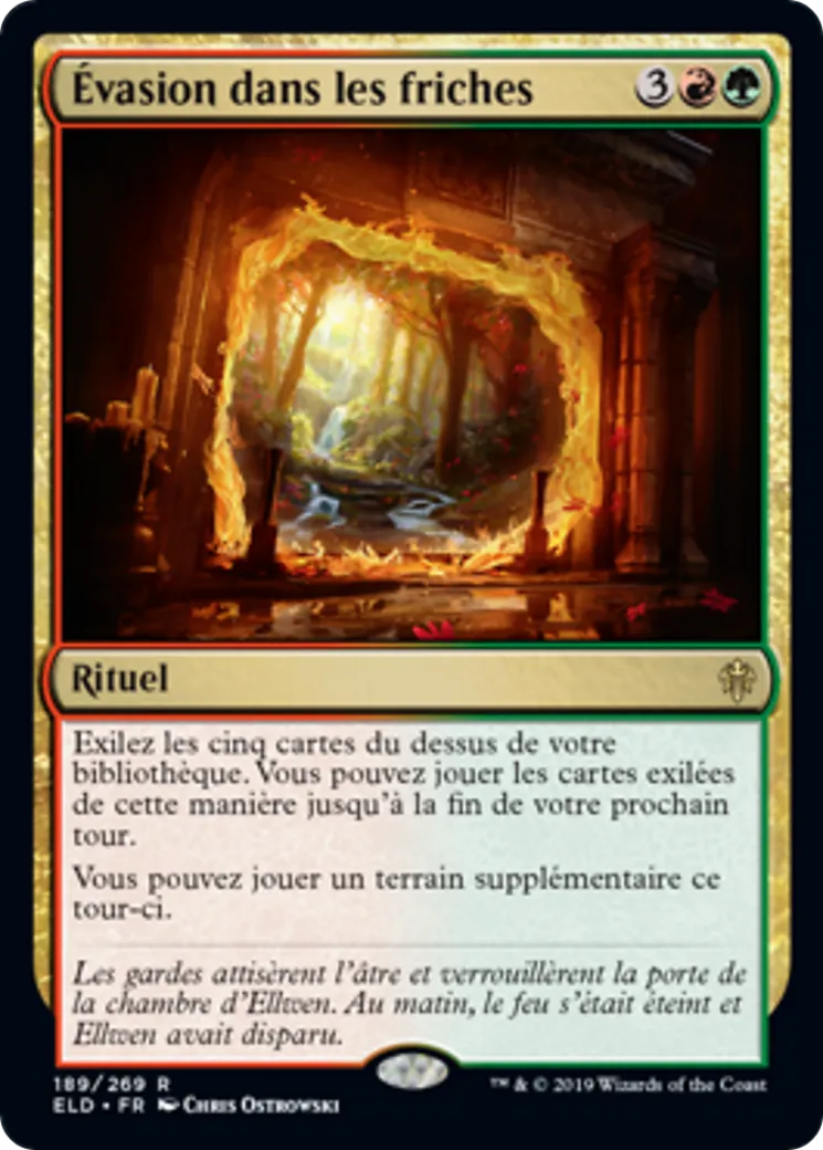 Évasion dans les friches — Throne of Eldraine — Magic: The Gathering