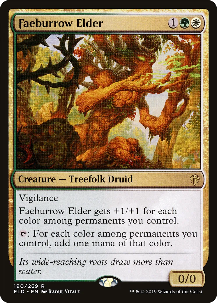 Faeburrow Elder — Throne of Eldraine — Magic: The Gathering