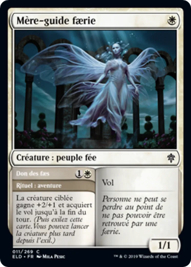 Mère-guide faerie // Don des faes — Throne of Eldraine — Magic: The Gathering