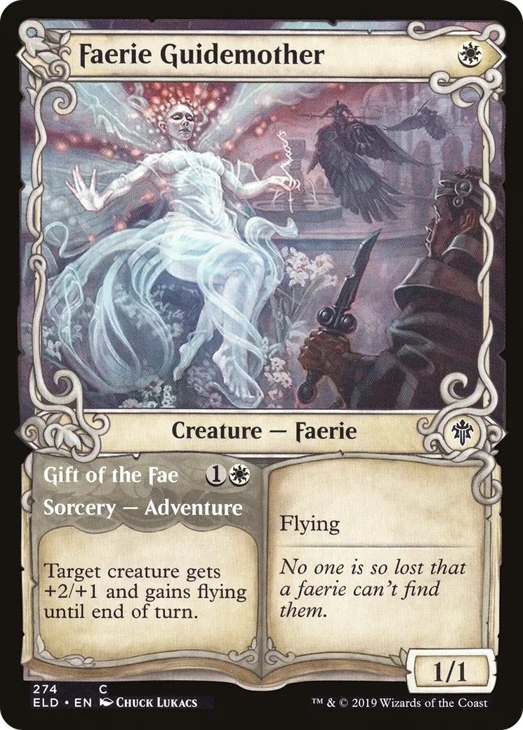 Mère-guide faerie // Don des faes — Throne of Eldraine — Magic: The Gathering