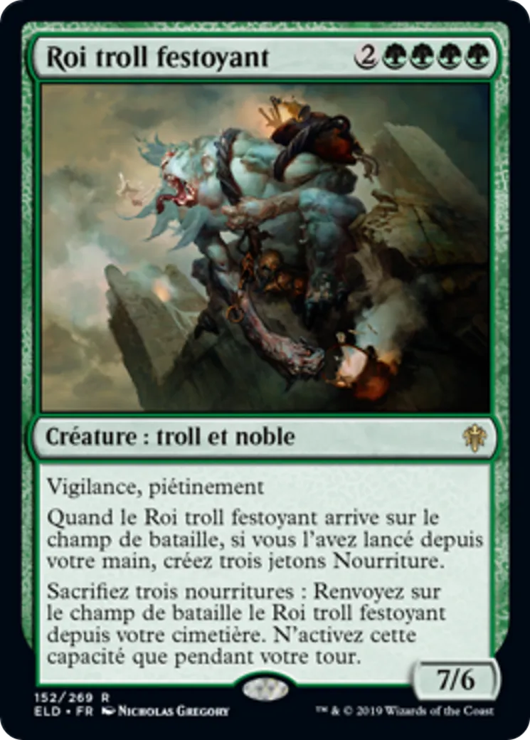 Roi troll festoyant — Throne of Eldraine — Magic: The Gathering