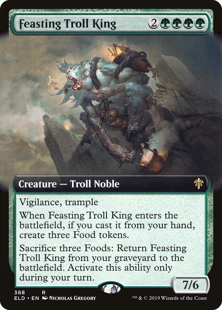 Feasting Troll King — Throne of Eldraine — Magic: The Gathering