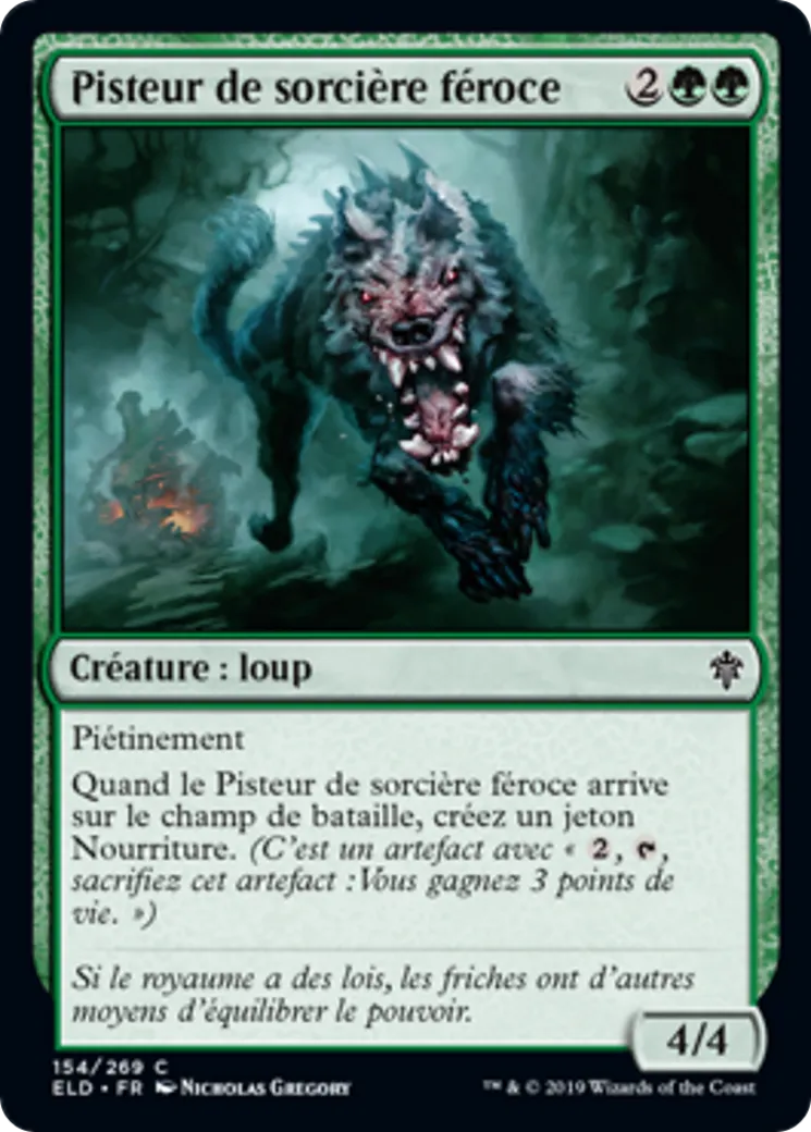 Pisteur de sorcière féroce — Throne of Eldraine — Magic: The Gathering