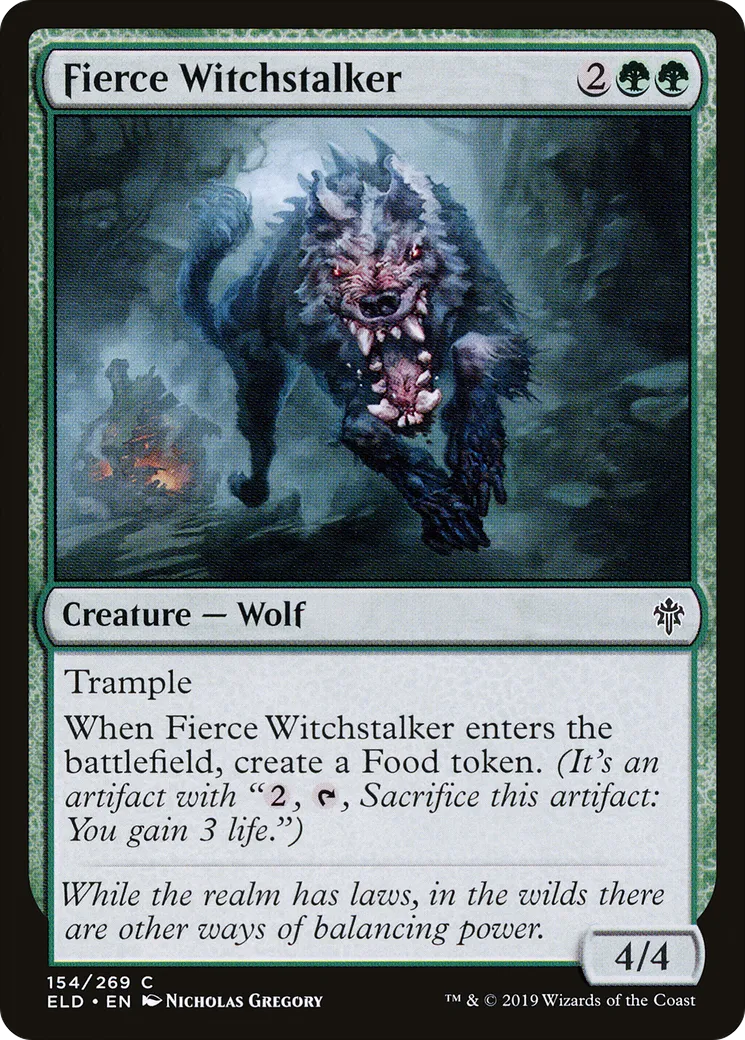 Fierce Witchstalker — Throne of Eldraine — Magic: The Gathering