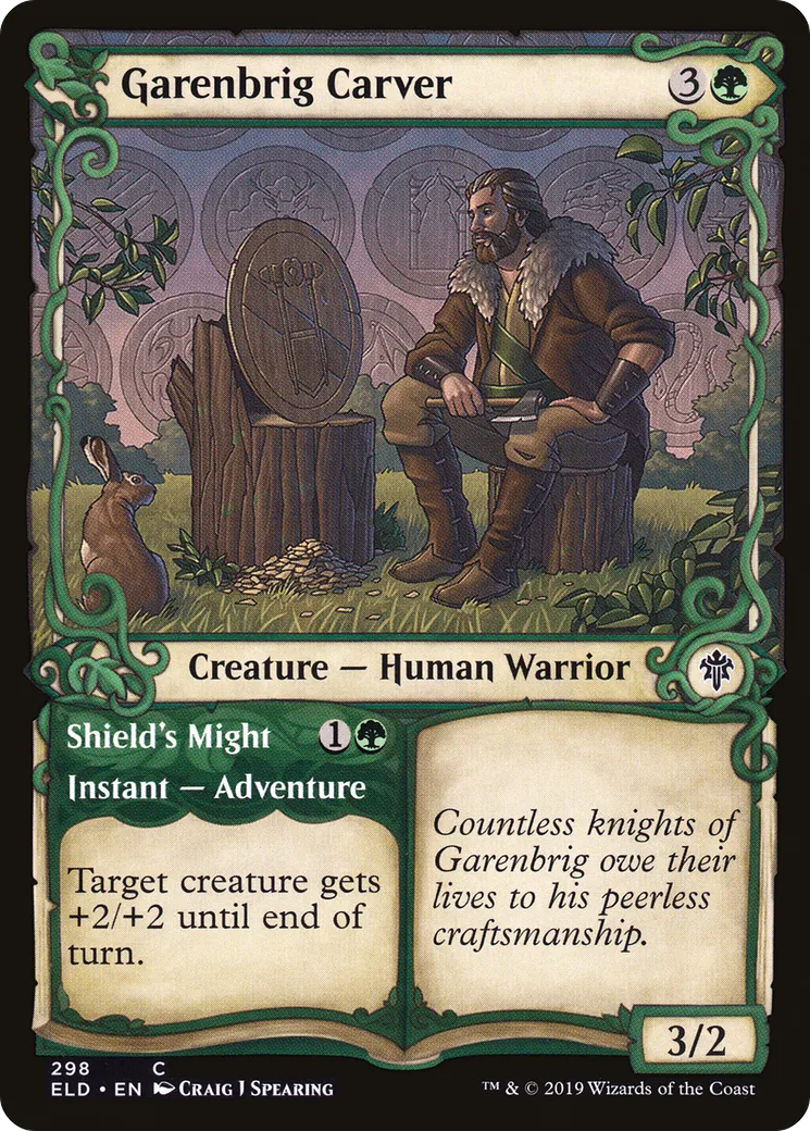 Graveur de Garenbrig // Puissance du bouclier — Throne of Eldraine — Magic: The Gathering