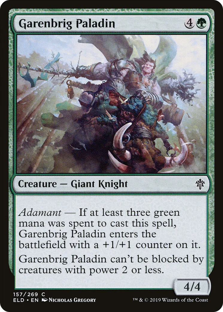 Garenbrig Paladin — Throne of Eldraine — Magic: The Gathering