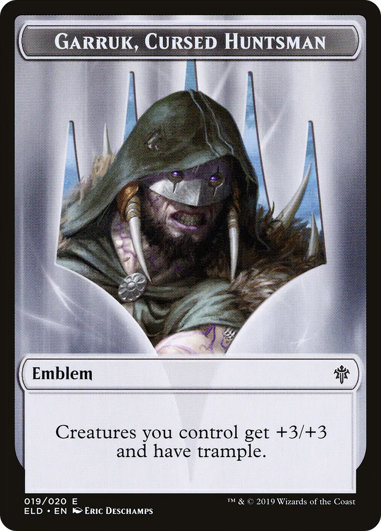 Garruk, Cursed Huntsman Emblem — Throne of Eldraine — Magic: The Gathering