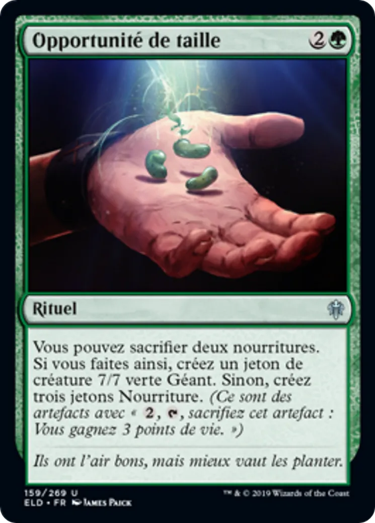 Opportunité de taille — Throne of Eldraine — Magic: The Gathering