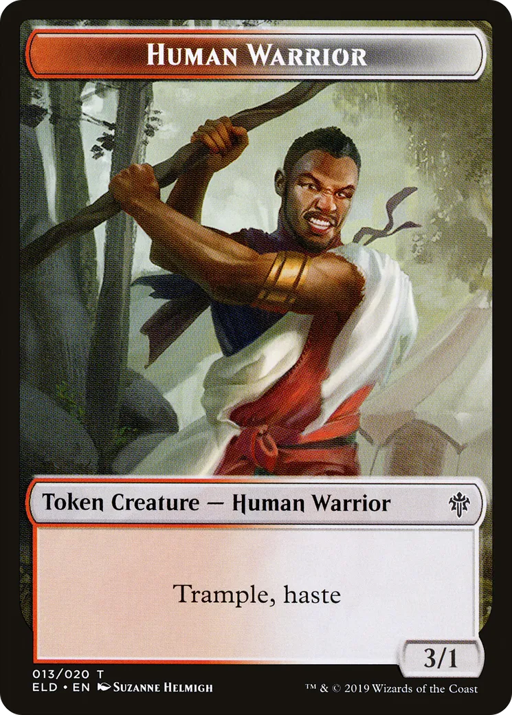 Human Warrior — Throne of Eldraine — Magic: The Gathering