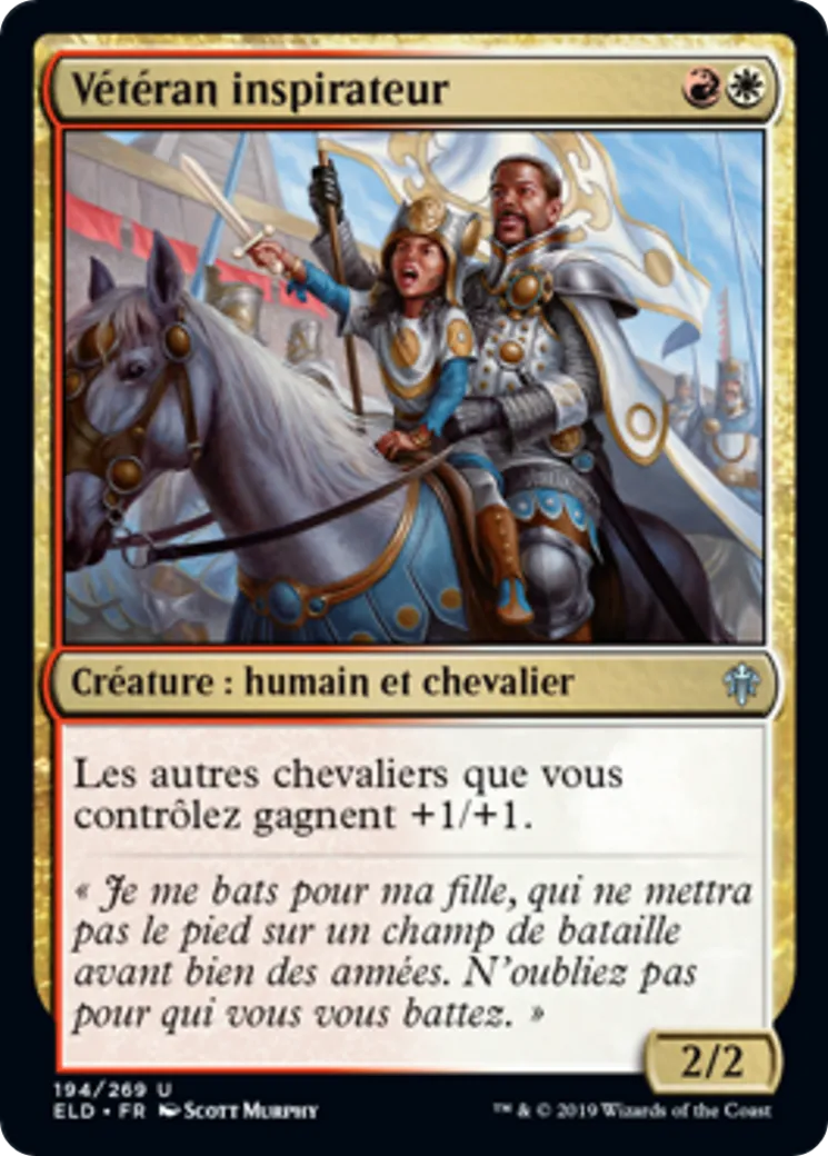 Vétéran inspirateur — Throne of Eldraine — Magic: The Gathering