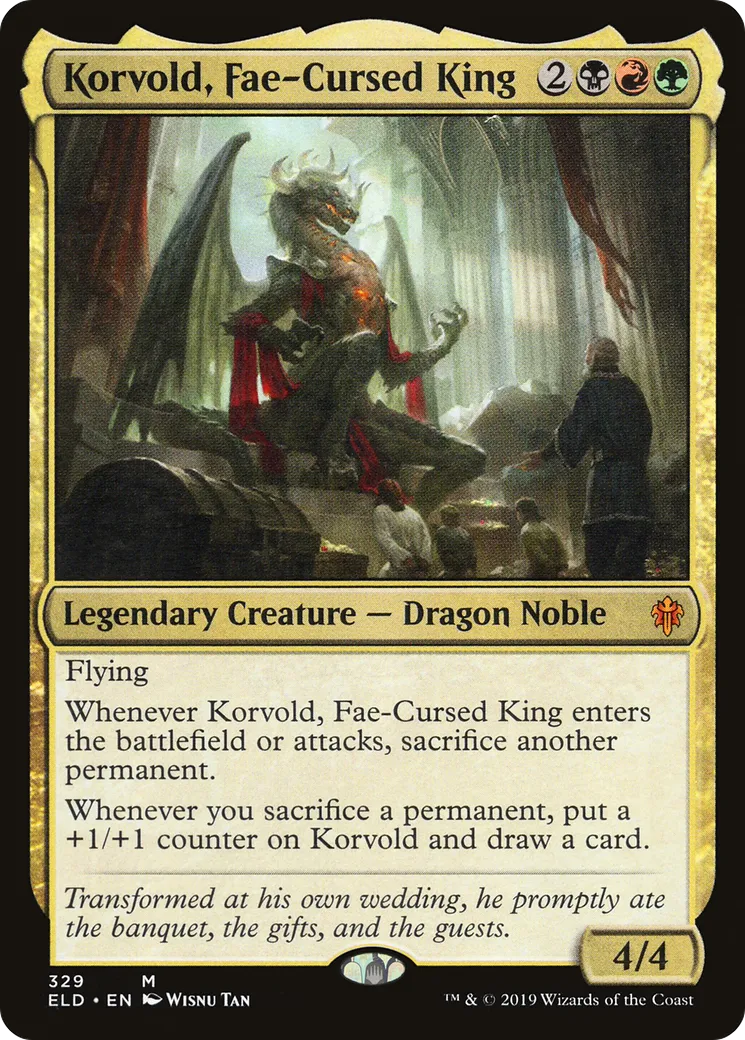 Korvold, Fae-Cursed King — Throne of Eldraine — Magic: The Gathering