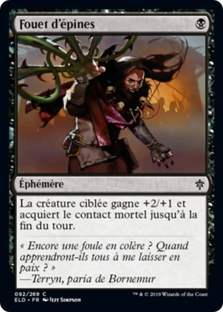 Fouet d'épines — Throne of Eldraine — Magic: The Gathering