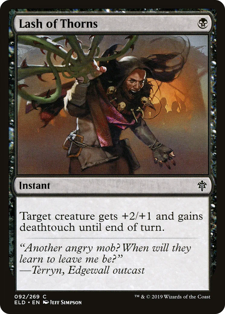 Lash of Thorns — Throne of Eldraine — Magic: The Gathering