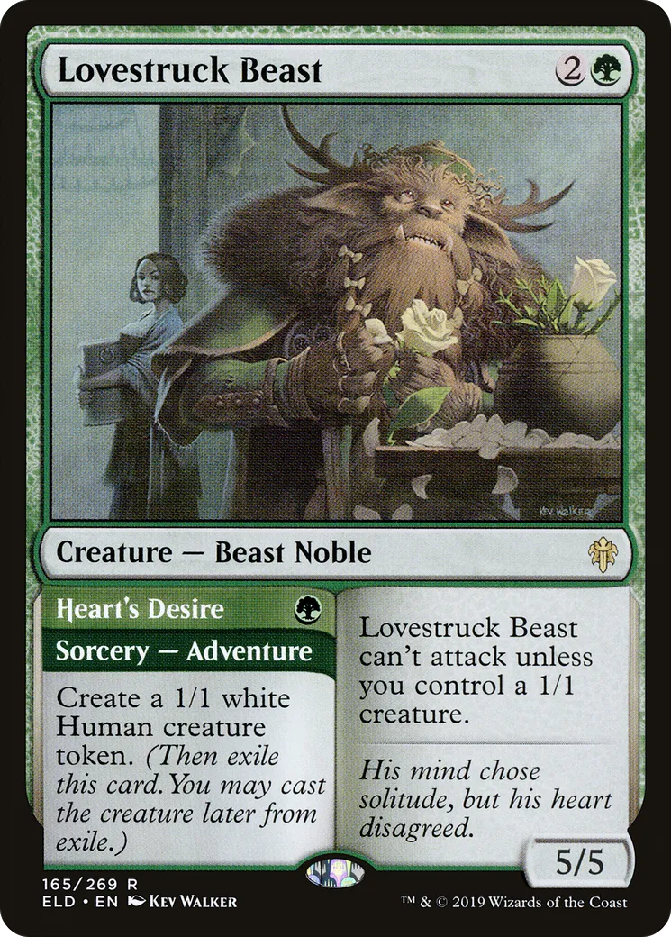 Lovestruck Beast // Heart's Desire — Throne of Eldraine — Magic: The Gathering