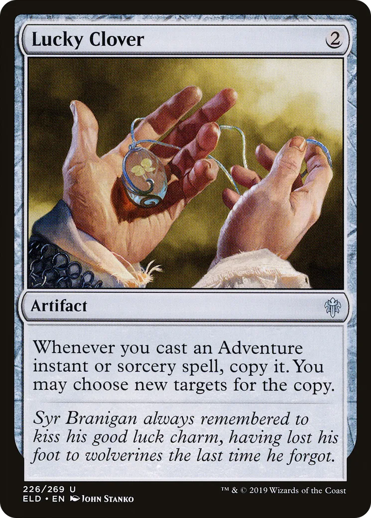 Trèfle porte-bonheur — Throne of Eldraine — Magic: The Gathering