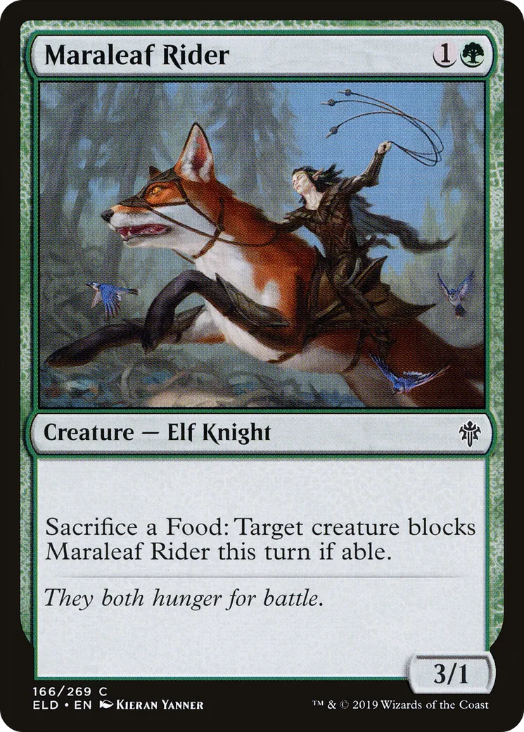 Maraleaf Rider — Throne of Eldraine — Magic: The Gathering